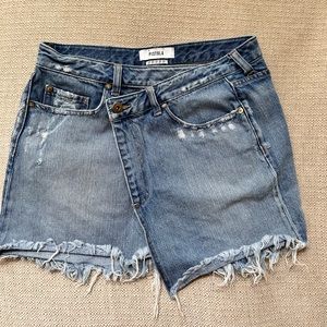 Pistola asymmetrical denim shirt